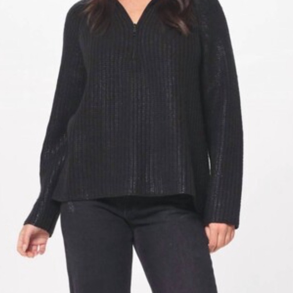 Vintage Havana Coated Black Sweater